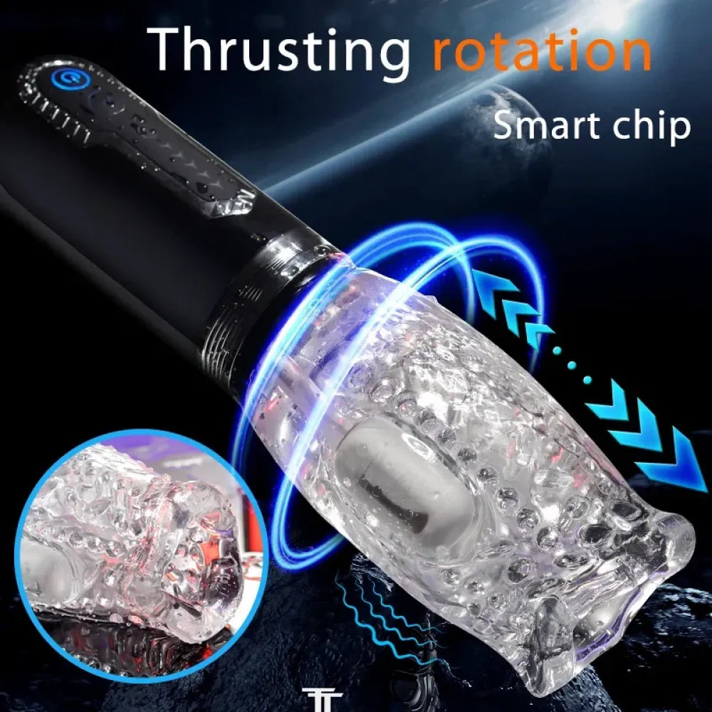 10 Mode Thrusting & Rotating Masturbator For Men Waterproof
