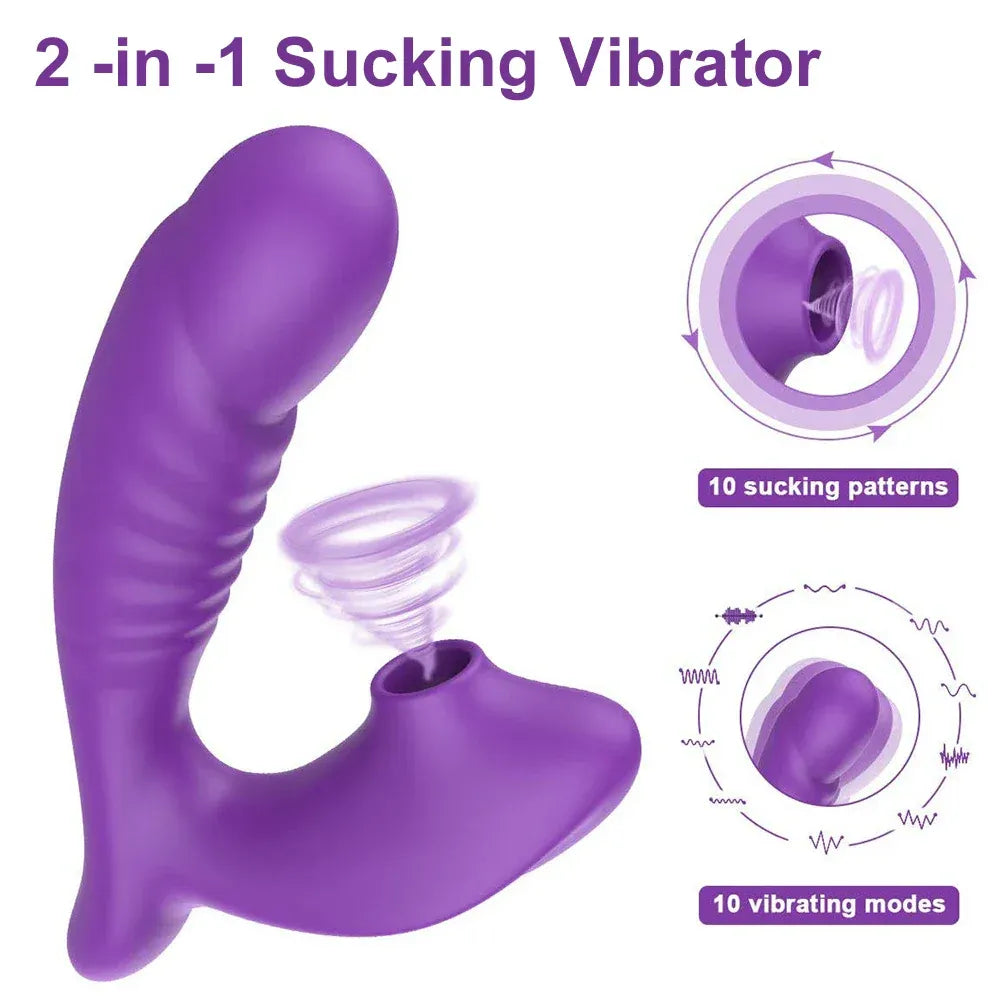 10 Speed Clitoral Suction Vibrator for G Spot Stimulation