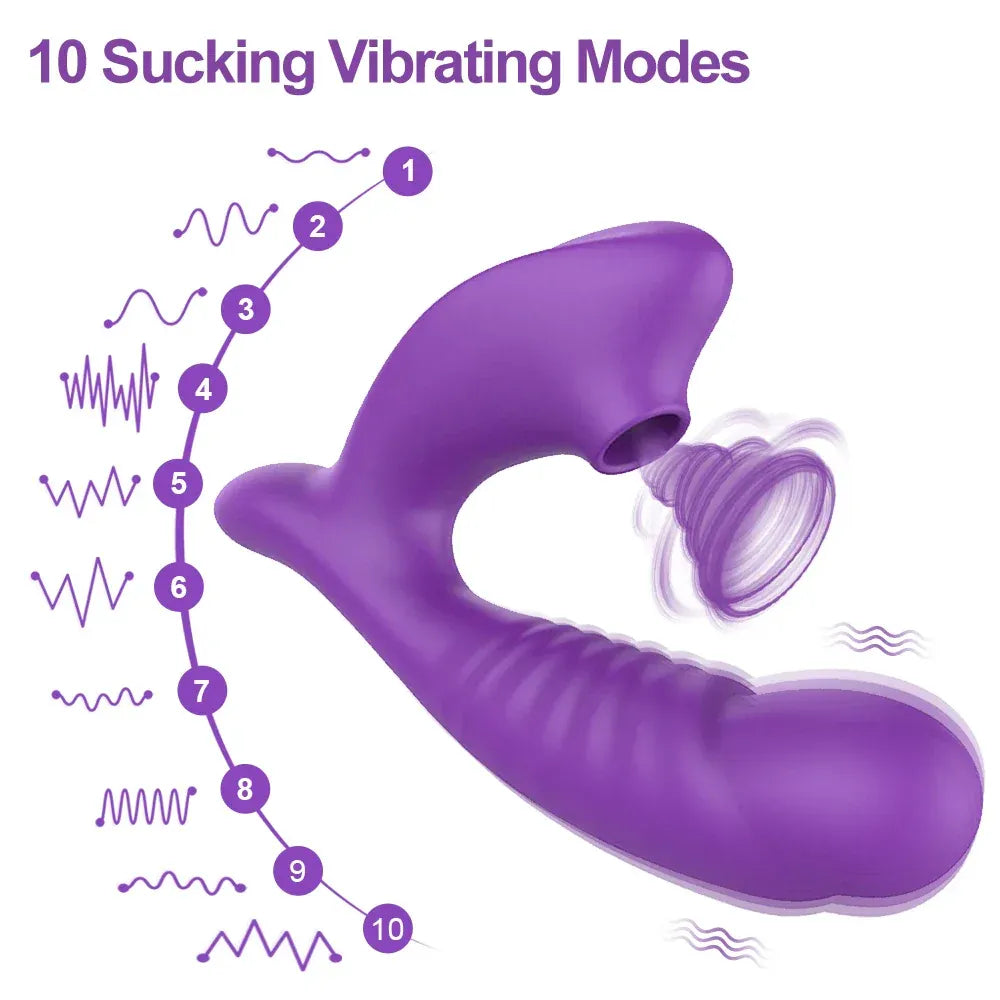 10 Speed Clitoral Suction Vibrator for G Spot Stimulation