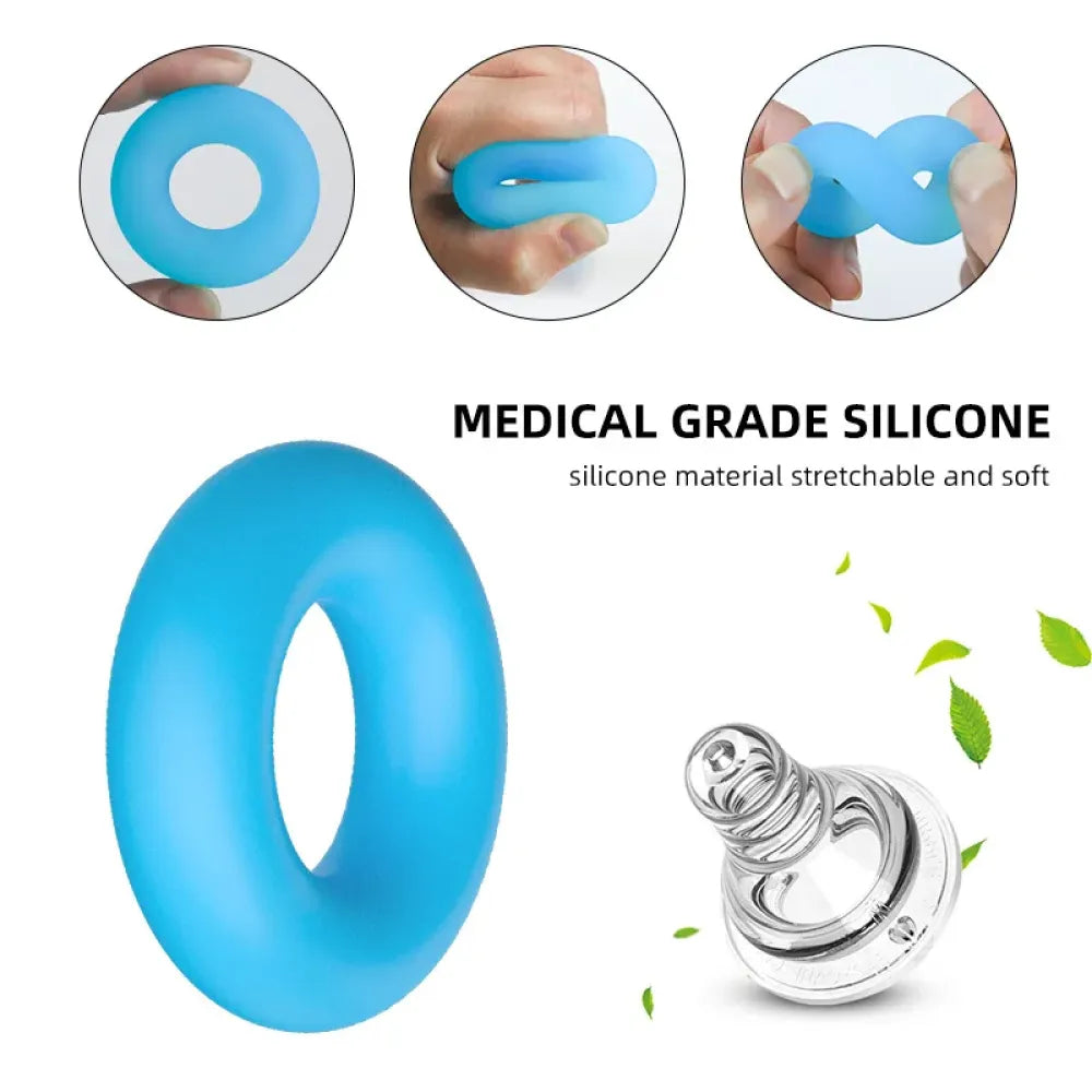 2 Silicone Cock Rings For Men Enhance Sex