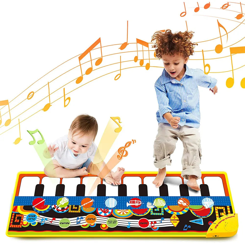 Vibe Geeks Musical Piano Mat Keyboard Music and Dance Mat