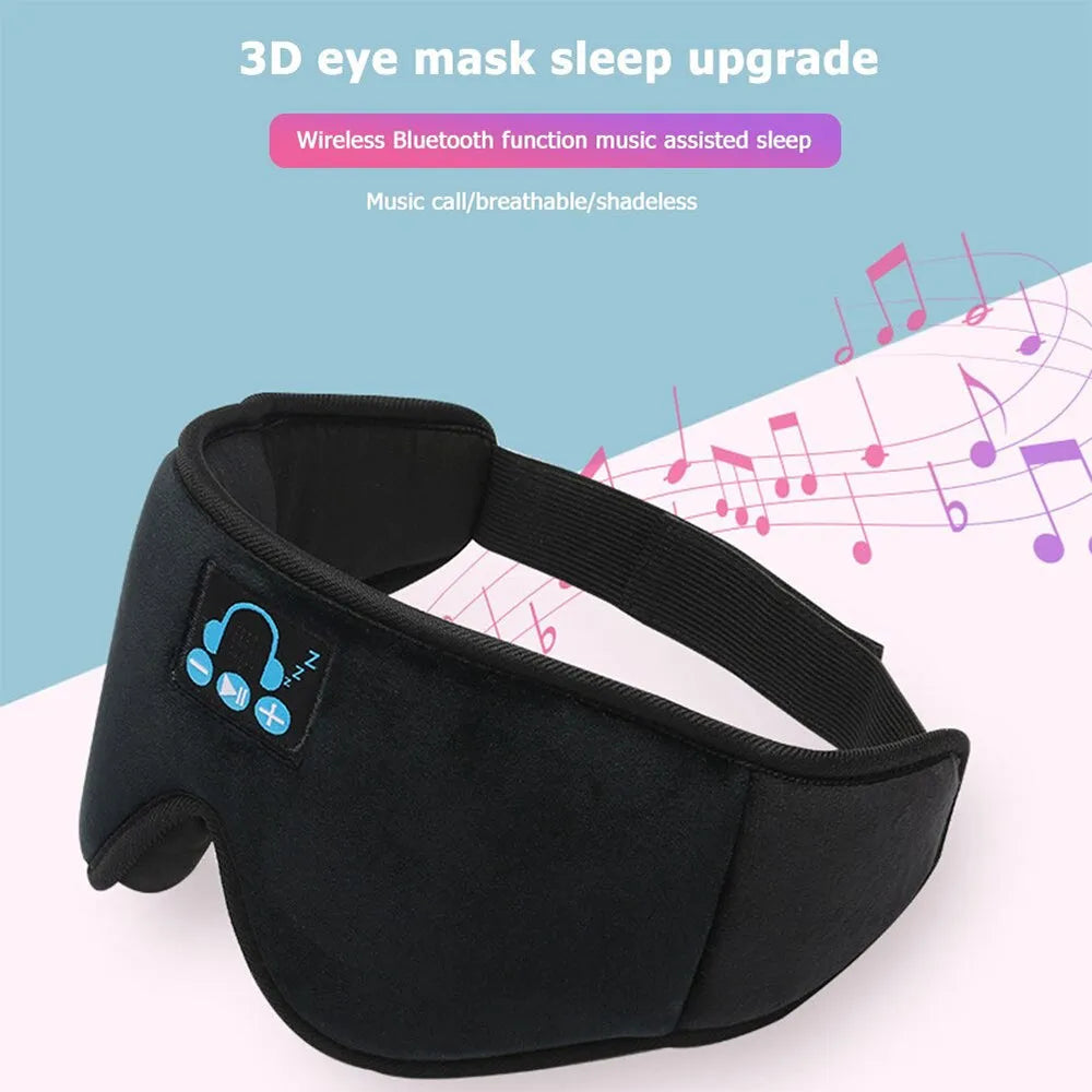 Vibe Geeks Bluetooth Sleeping Eye Mask and Headphones - USB