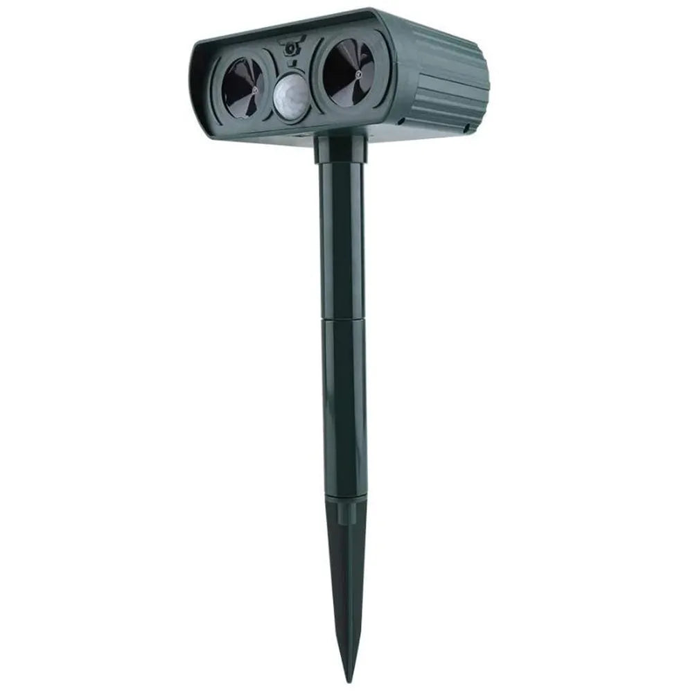 Vibe Geeks Ultrasonic Solar Powered Motion Sensor Pest