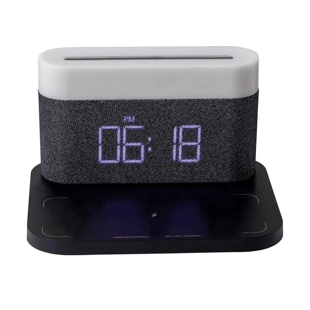 Vibe Geeks 3 - in - 1 Wireless Charger Alarm Clock