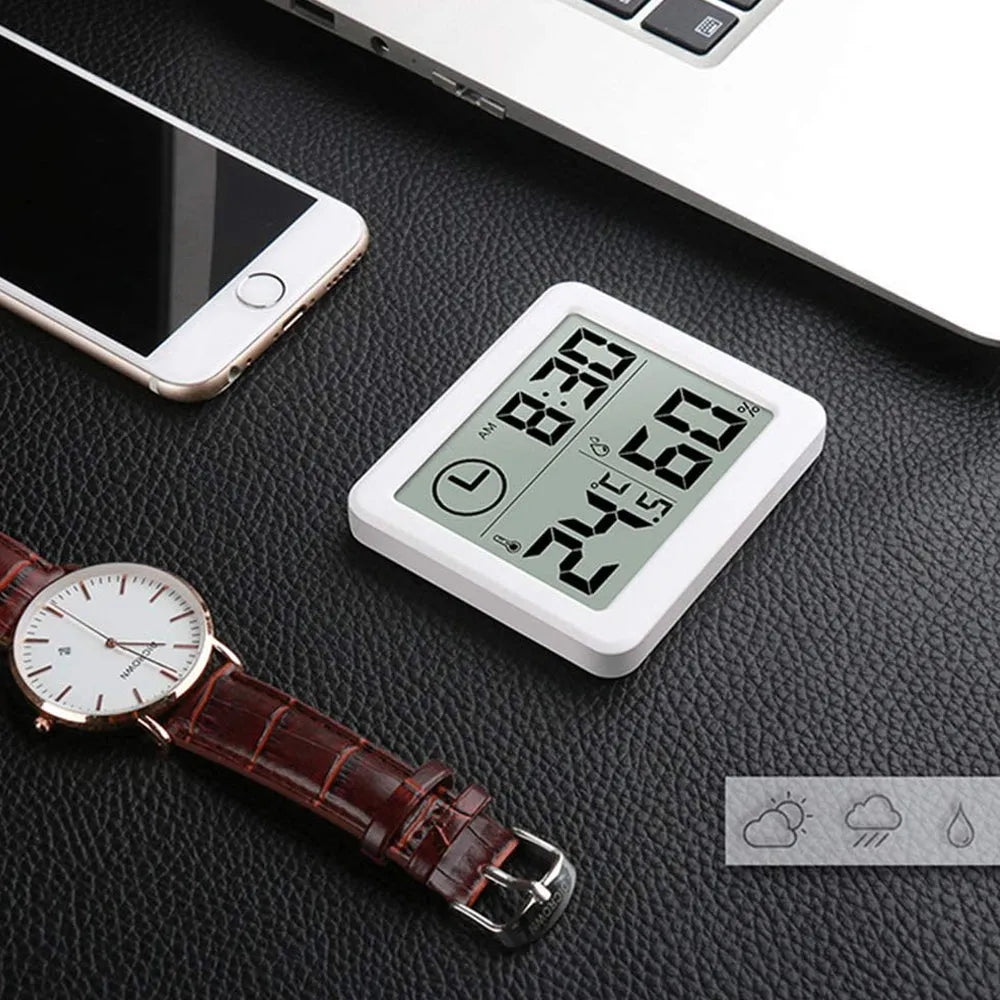 Vibe Geeks Thermometer and Humidity Monitor with 3.2” LCD