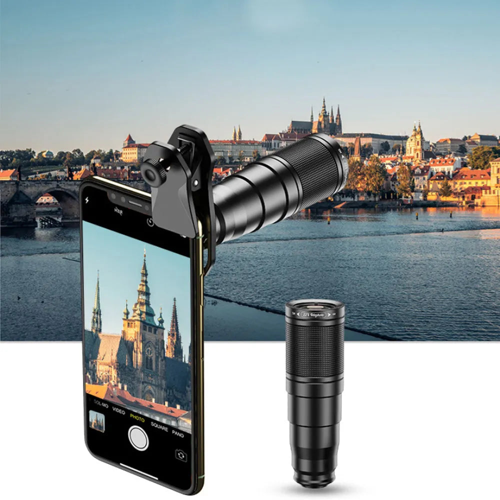 Vibe Geeks 4 - in - 1 Mobile Phone Camera Lens Kit 22x