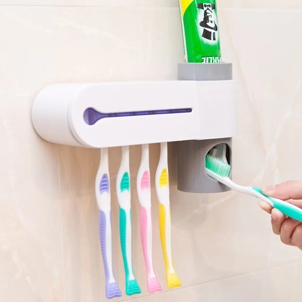 Vibe Geeks Antibacterial disinfection UV toothbrush holder