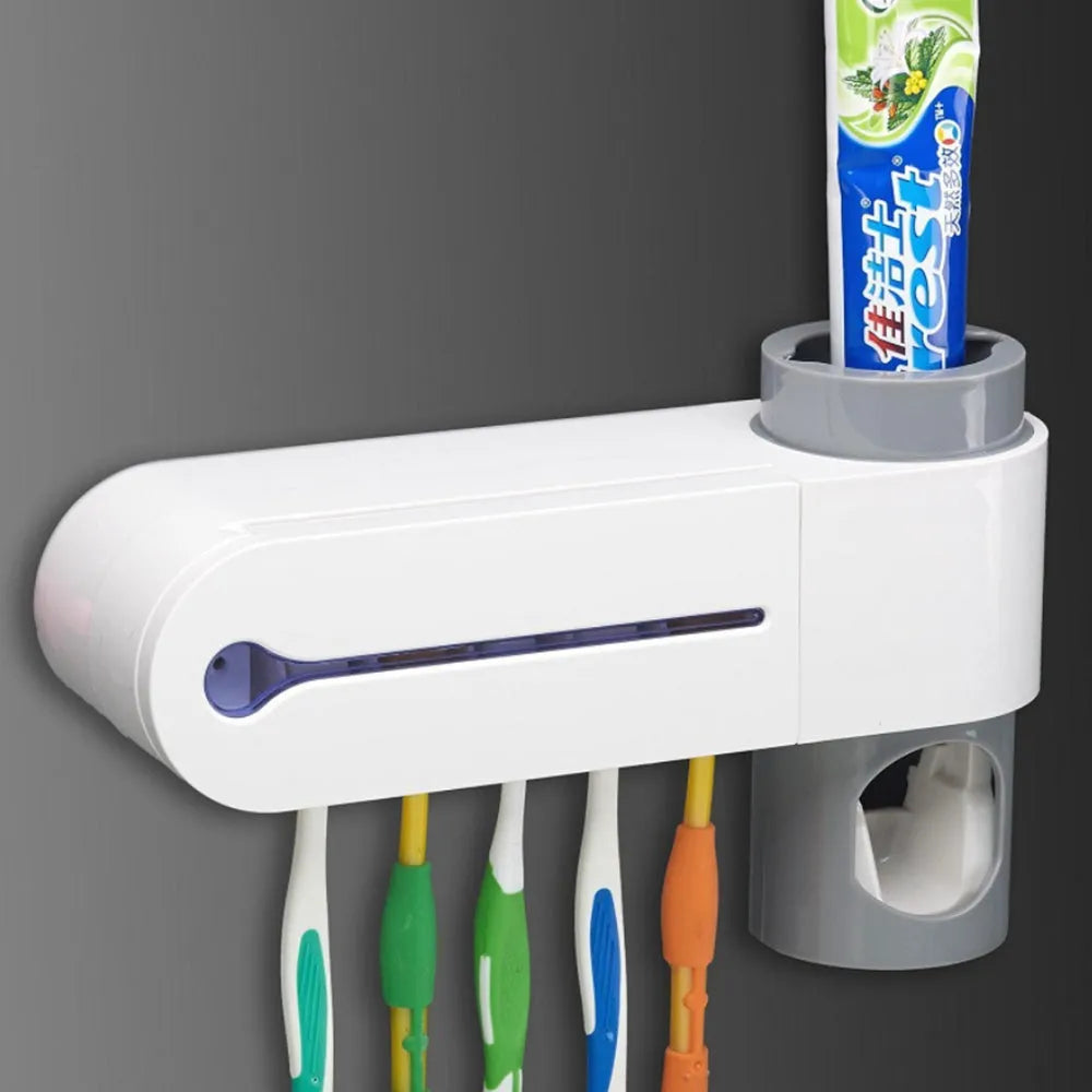 Vibe Geeks Antibacterial disinfection UV toothbrush holder