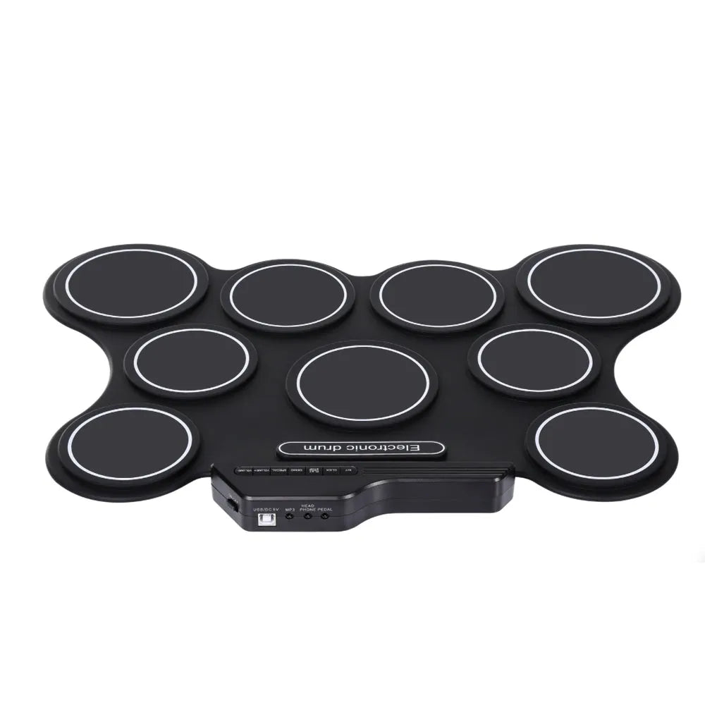 Vibe Geeks Electronic Drum Kit Musical Roll - up Set