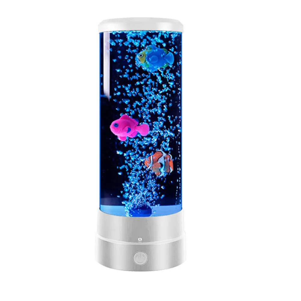 Vibe Geeks Fantasy Fish LED Remote Controlled Lava Lamp USB