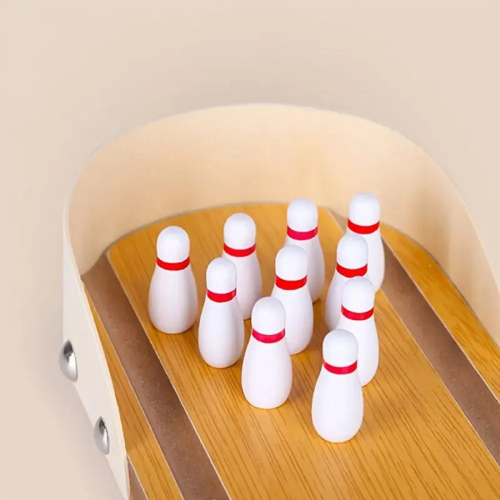 Vibe Geeks Interactive Toy Mini Bowling Set Tabletop Game