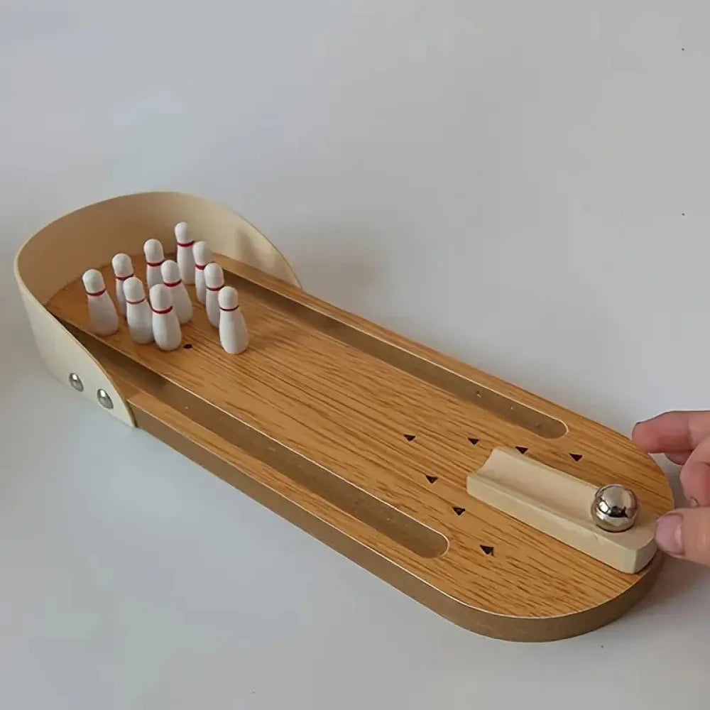 Vibe Geeks Interactive Toy Mini Bowling Set Tabletop Game