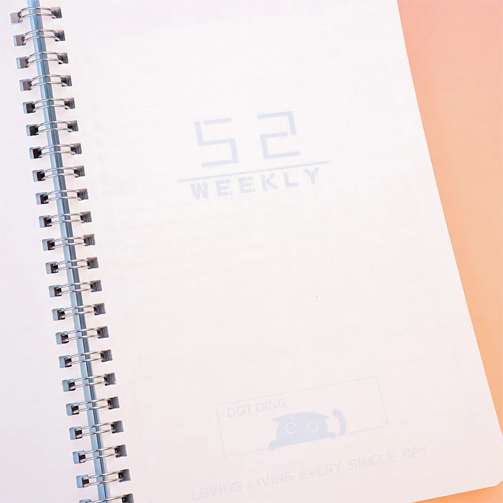 Vibe Geeks A5 To Do List Weekly Goals Notebook