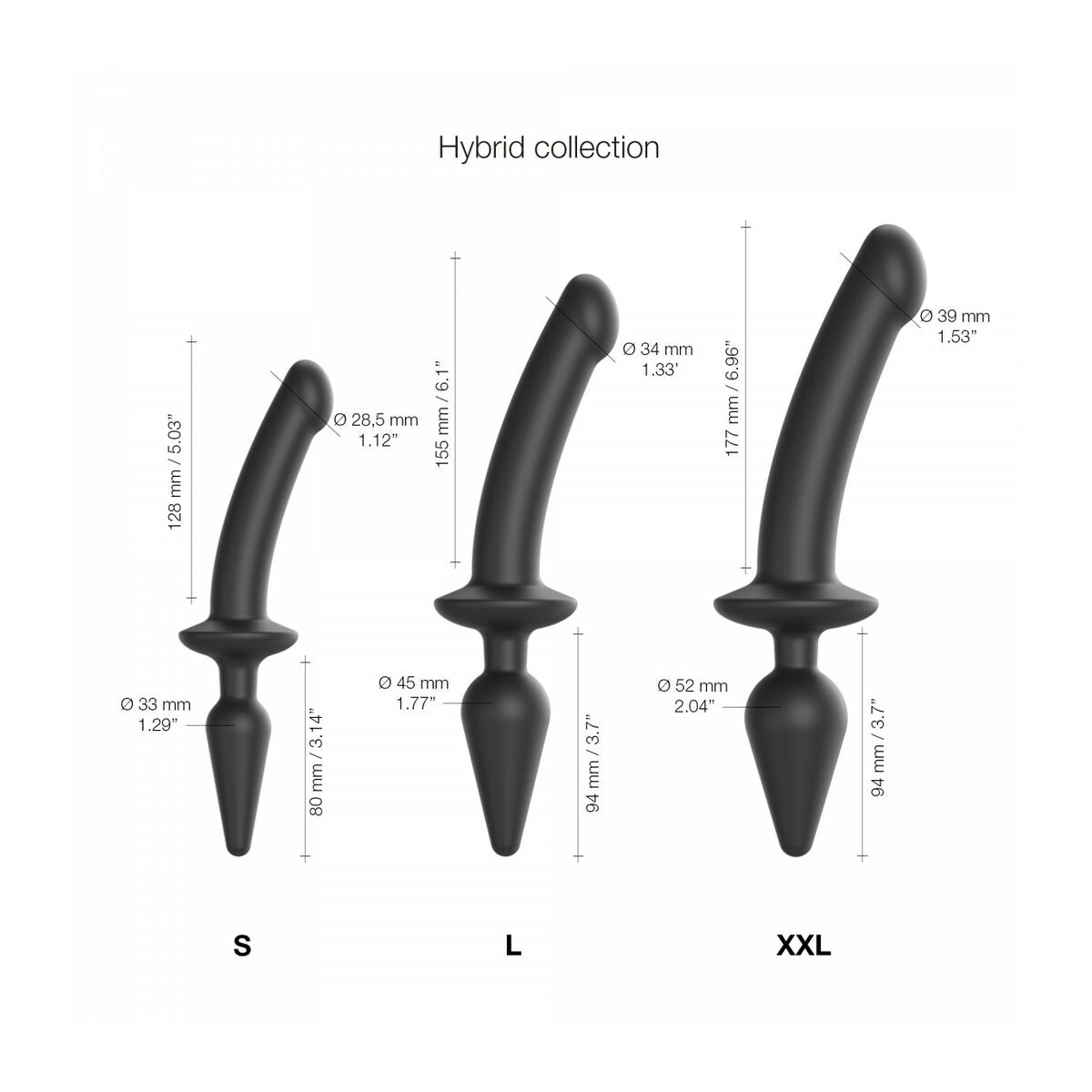 Dildo By StrapOnMe Black