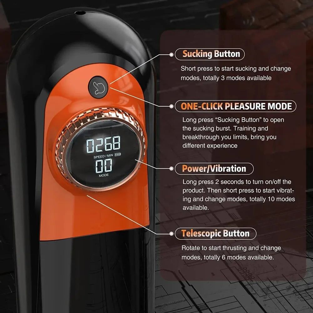 3d Realistic Male Masturbator 10 Vibrating 6 Thrusting 3