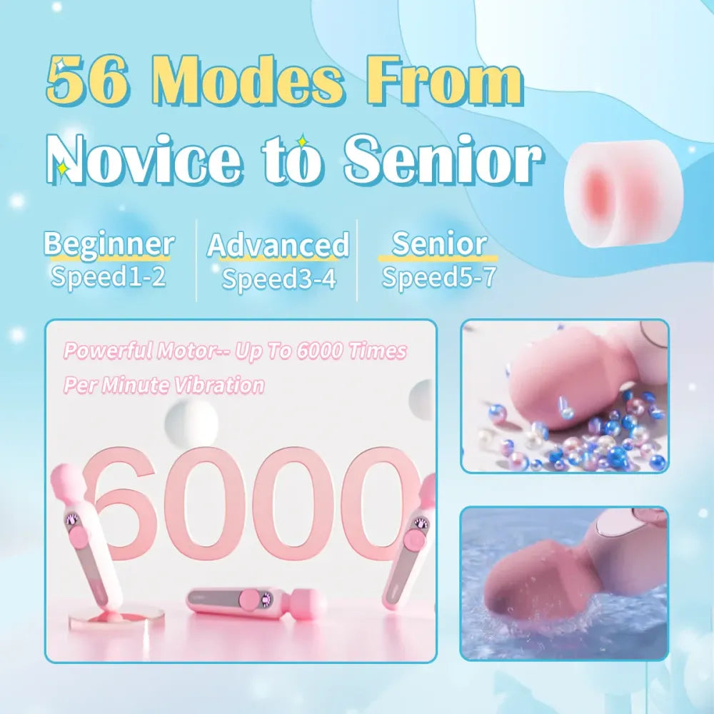 56 Vibration Modes Dildo Vibrator For Women