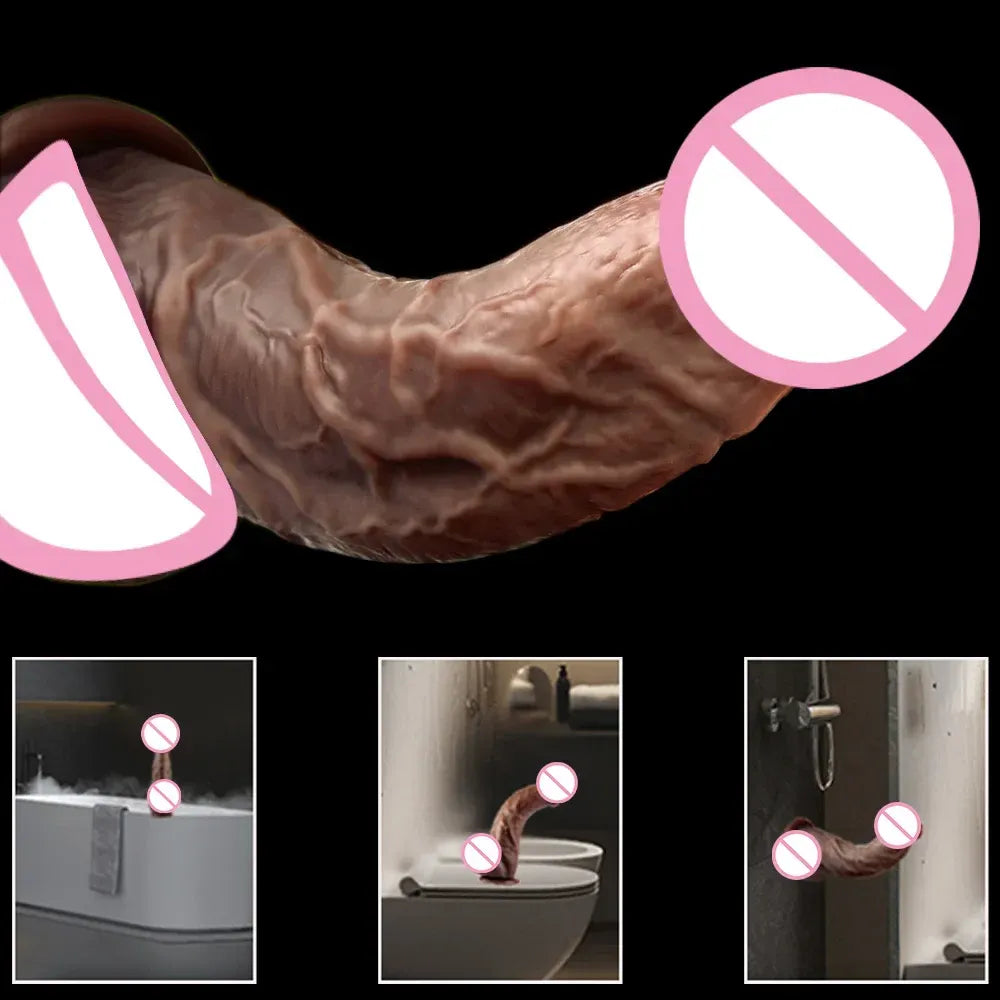 7.6 Inch Thick Realistic Dildo with Suction Cup for Women’s