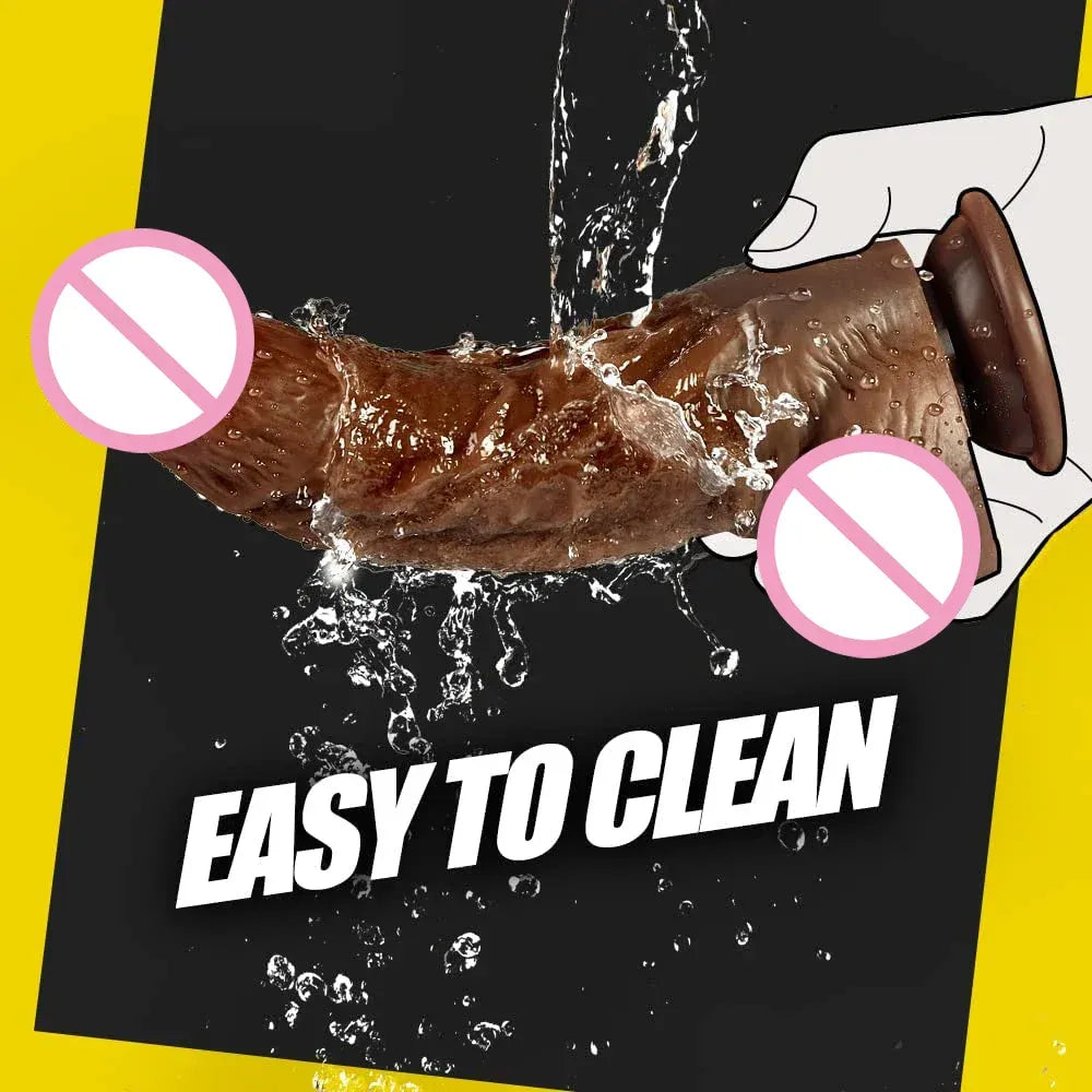 7.6 Inch Thick Realistic Dildo with Suction Cup for Women’s