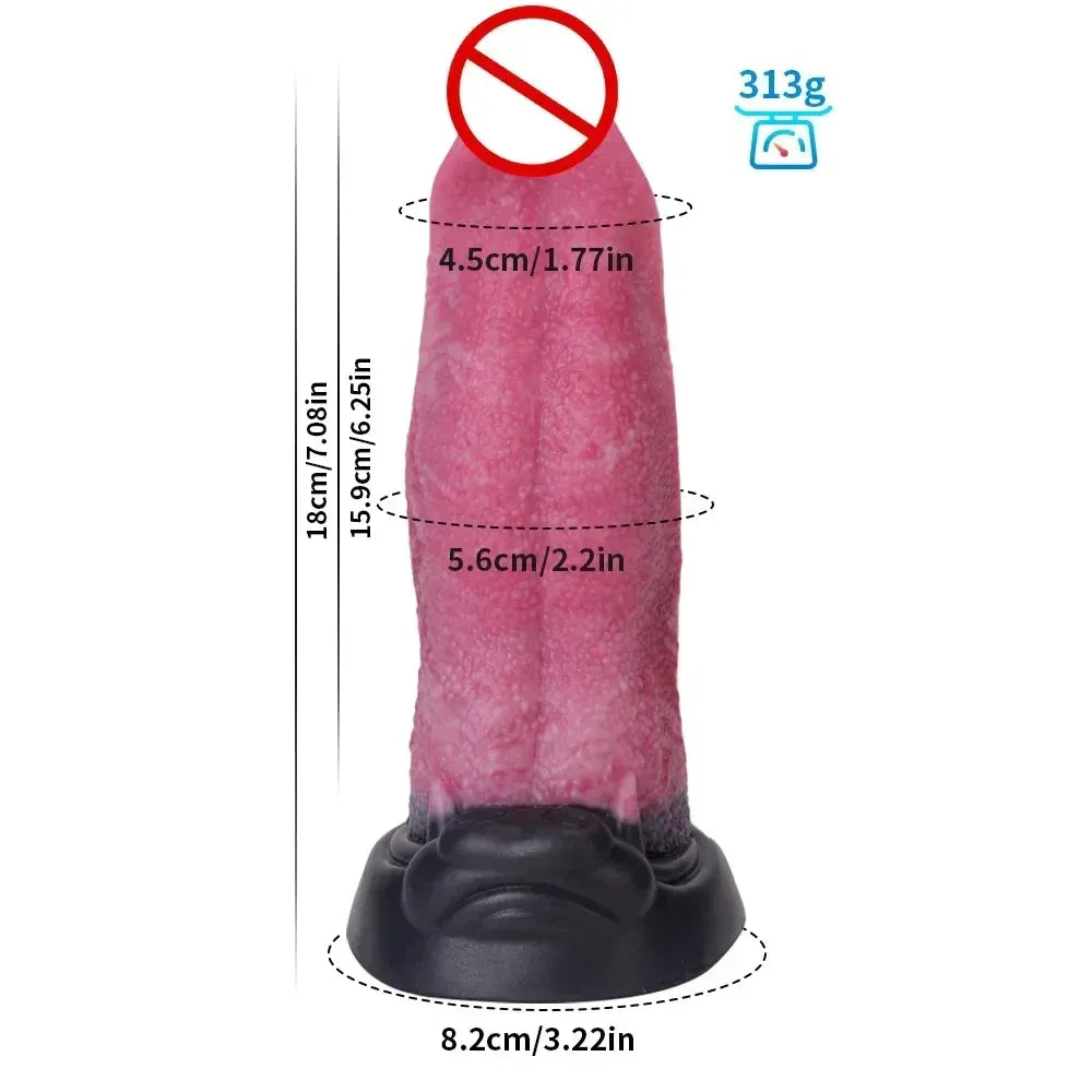 8.8 Inch Monster Dildo With Suction Cup Realistic Silicone