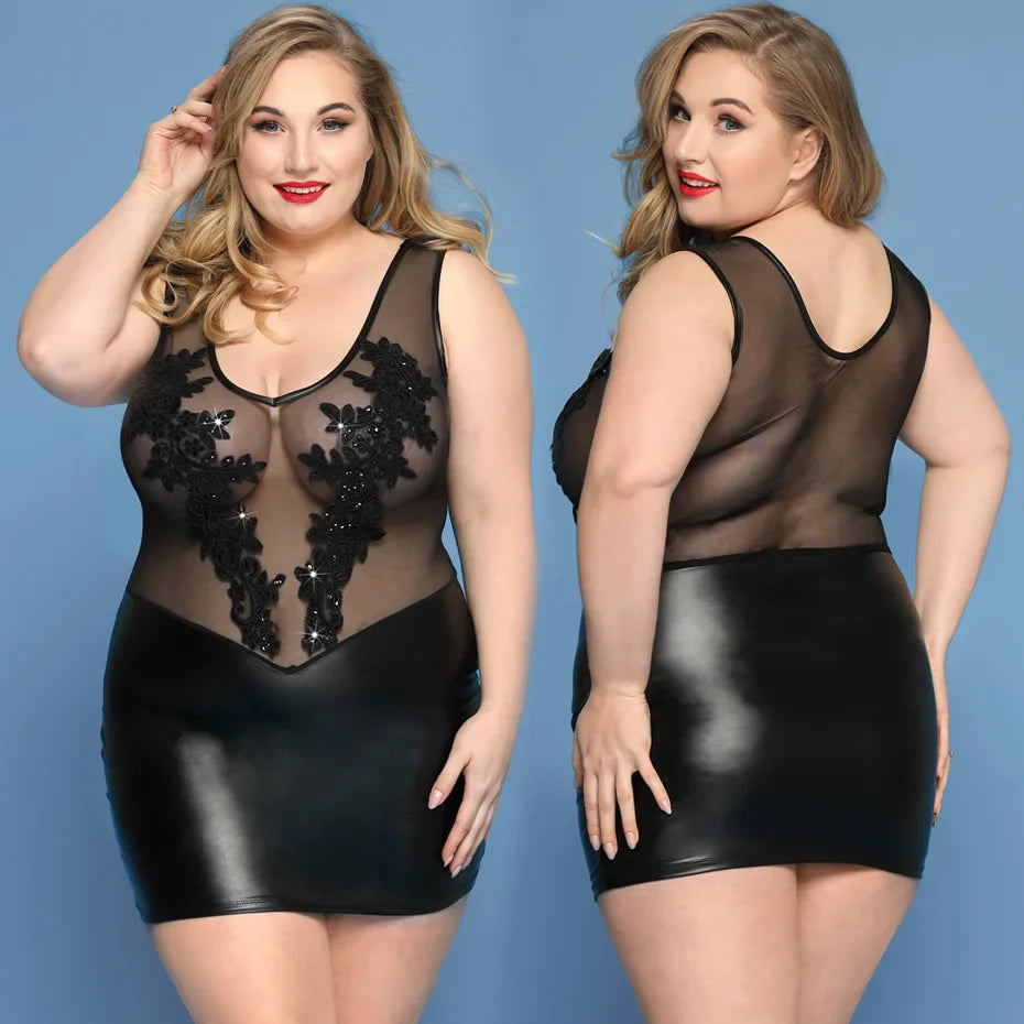 Plus Size Lingerie Alluring Babydoll Nightgown For Women