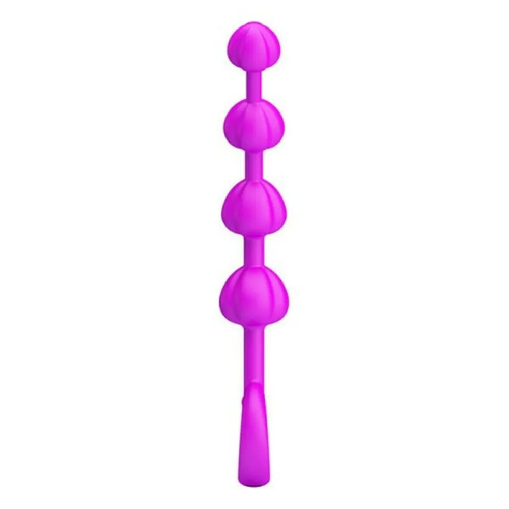 Anal Beads Pretty Love Conical Pink Silicone