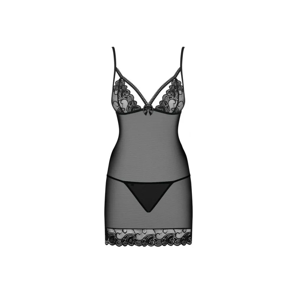 Babydoll By Obsessive Wonderia Black S/M