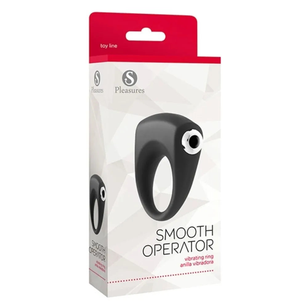 Cock Ring By S Pleasures Smooth Operator Black