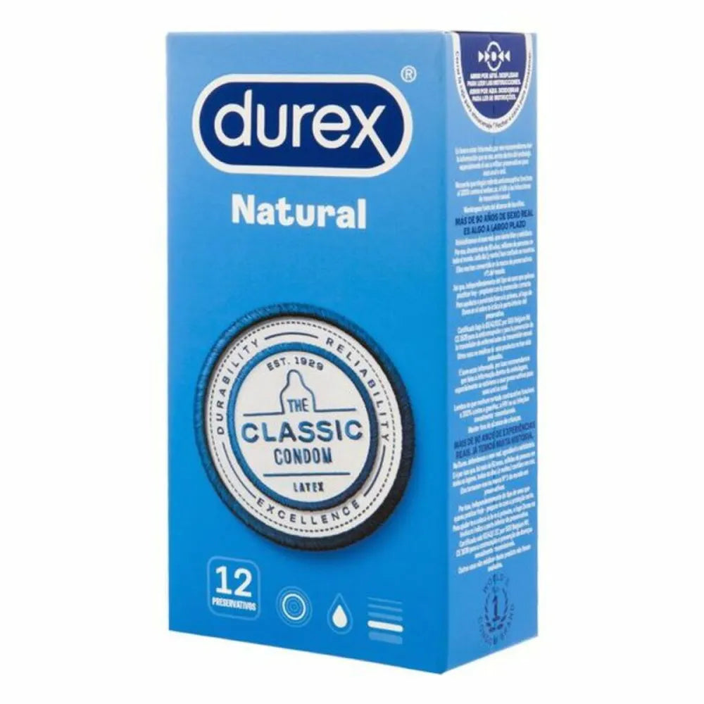 Condoms By Durex Natural 6 Cm 12 Uds
