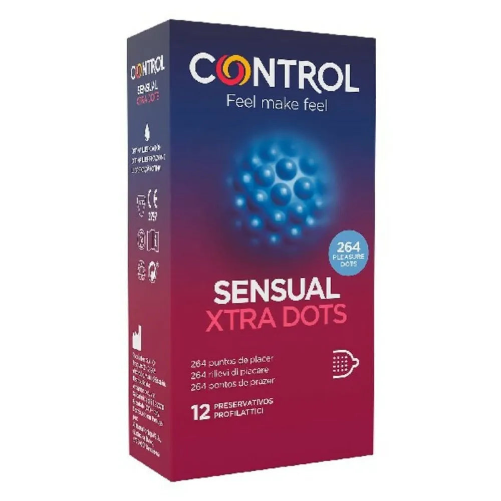 Condoms Sensual Xtra Dots By Control 12 Uds