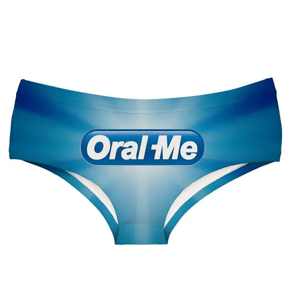 DeanFire Oral Me Cartoon Print Womens Underwear Lingerie