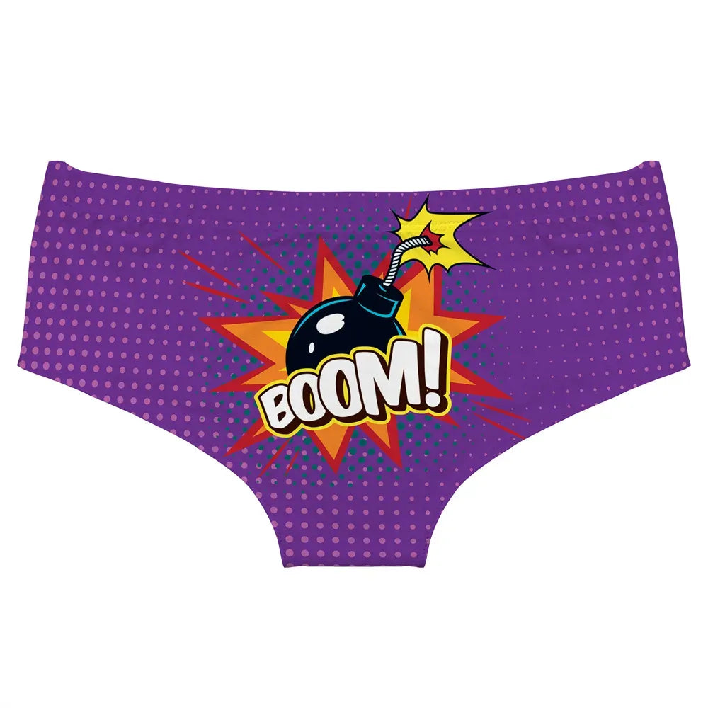 DeanFire Super Soft Novelty Women’s Underwear Panties BOOM