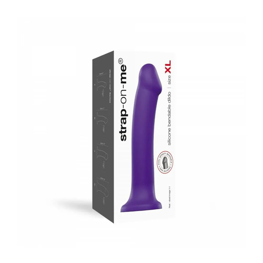 Dildo By Strap-On-Me Purple Silicone Xl Purple