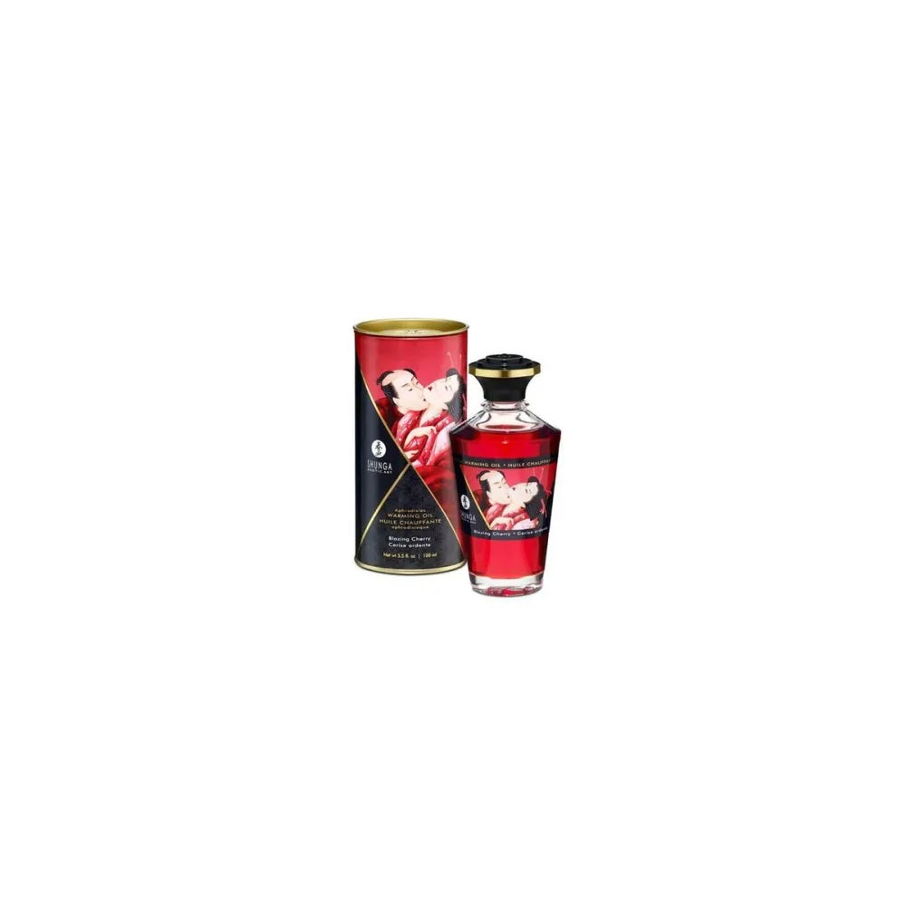 Erotic Massage Oil By Shunga Blazing Cherry 100 Ml