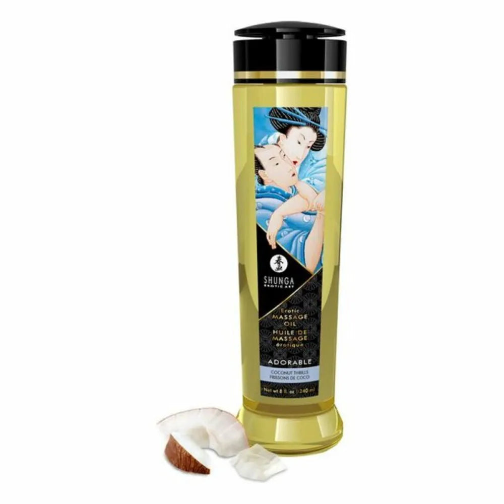 Erotic Massage Oil Coconut Thrills By Shunga Adorable 240 Ml