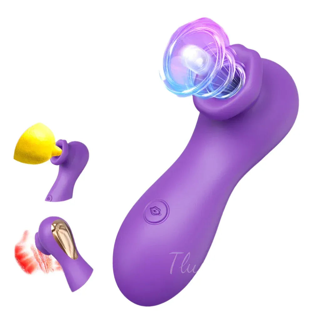 Female Clit Sucker Vibrator Vacuum Nipple Stimulator