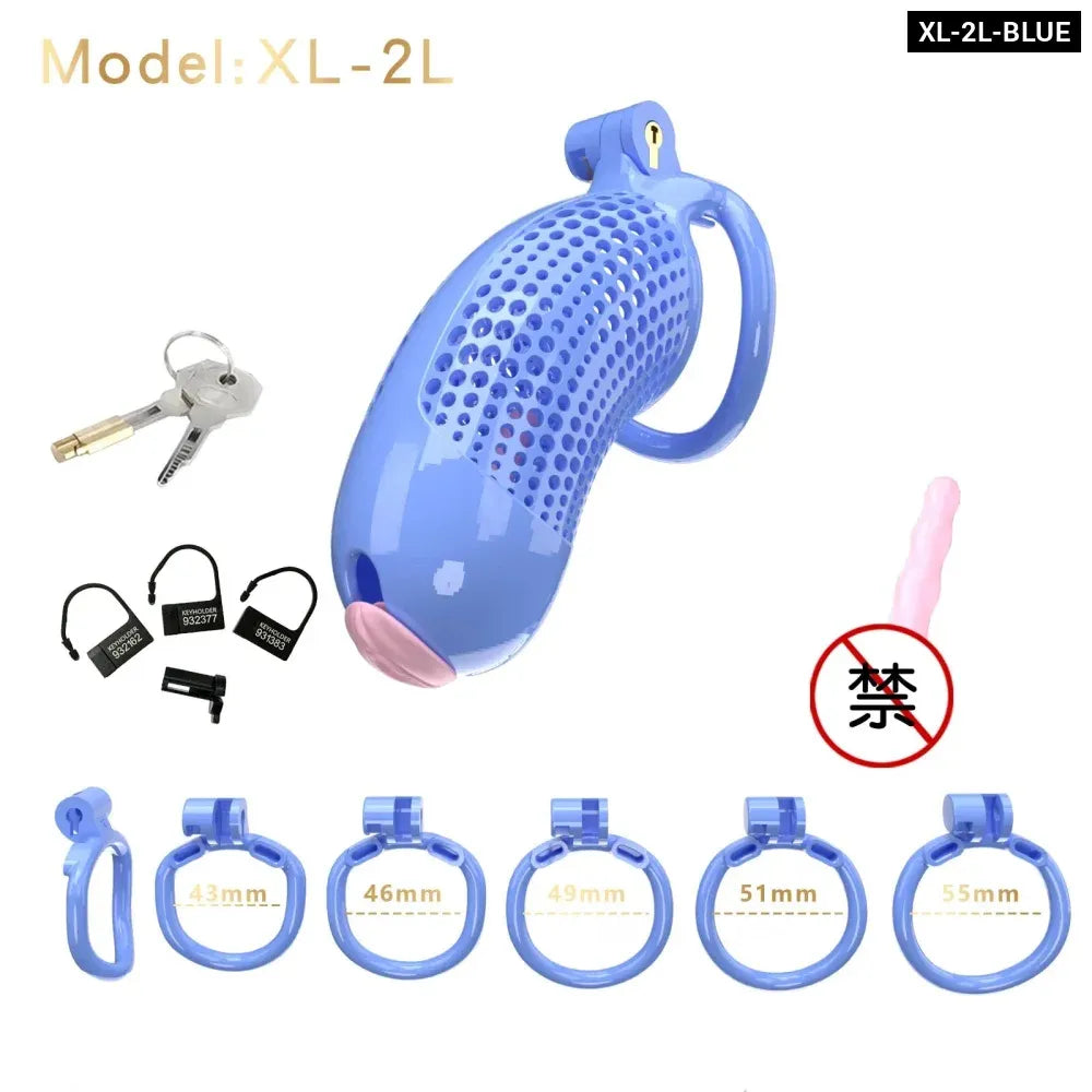 Large Male Chastity Cage Lightweight Plastic Cock Cage