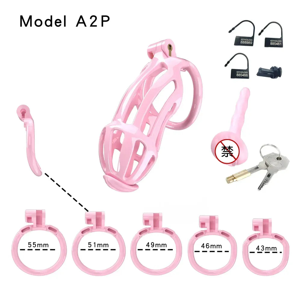 Lightweight Chastity Cage Transparent Plastic Cock Lock