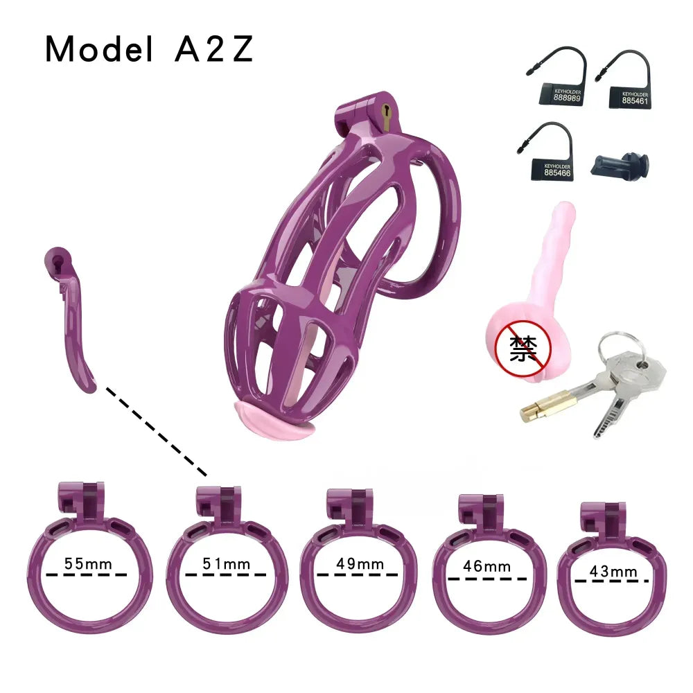Lightweight Chastity Cage Transparent Plastic Cock Lock
