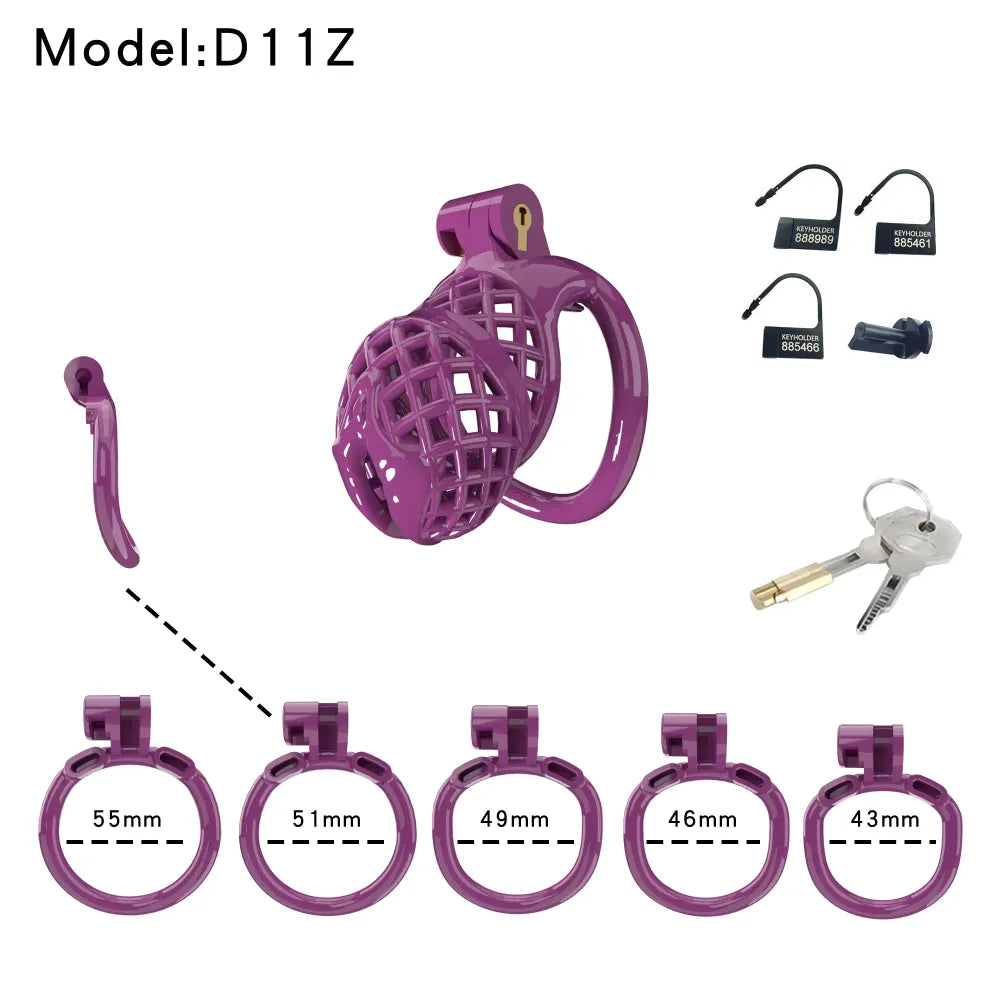 Lightweight Male Chastity Cage Plastic Cock Cage for Men