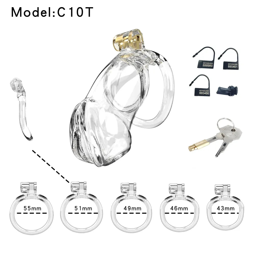 Lightweight Male Chastity Cage Plastic Cock Lock for Men