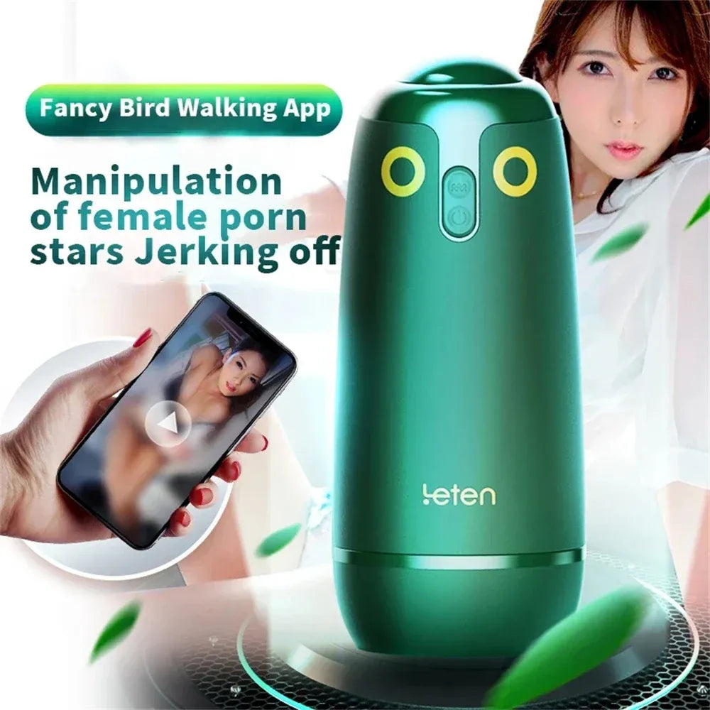 Male Masturbator App Remote Control Vibration Silicone Cup