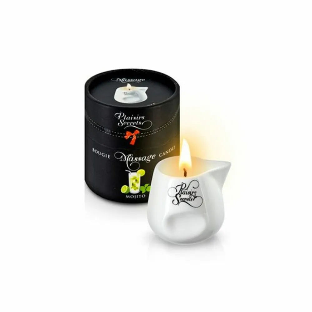 Massage Candle By Plaisirs Secrets Mojito 80 Ml