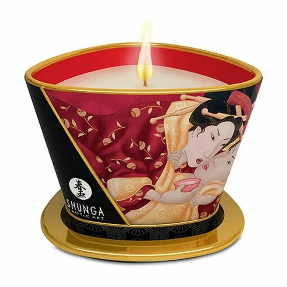Massage Candle By Shunga Strawberry Champagne 170 Ml