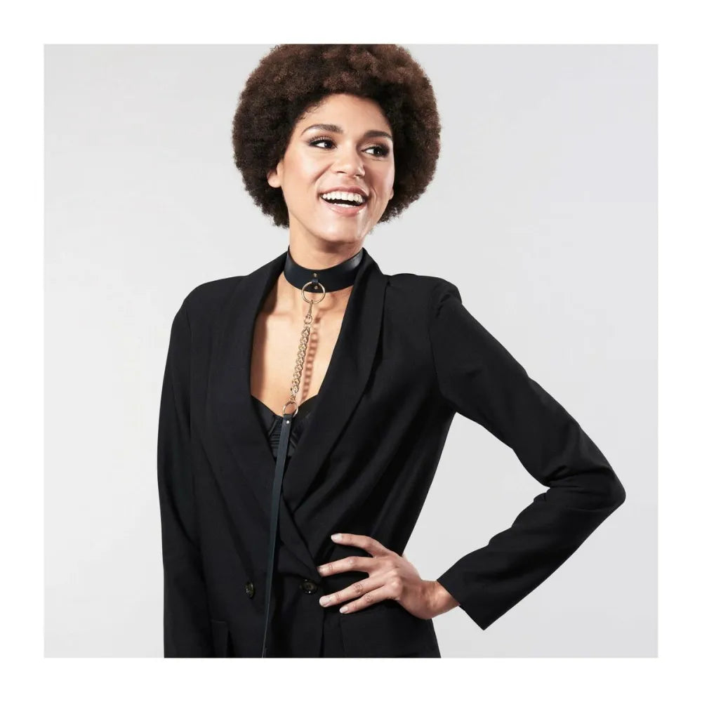 Maze Wide Chocker Black By Bijoux Indiscrets 11116
