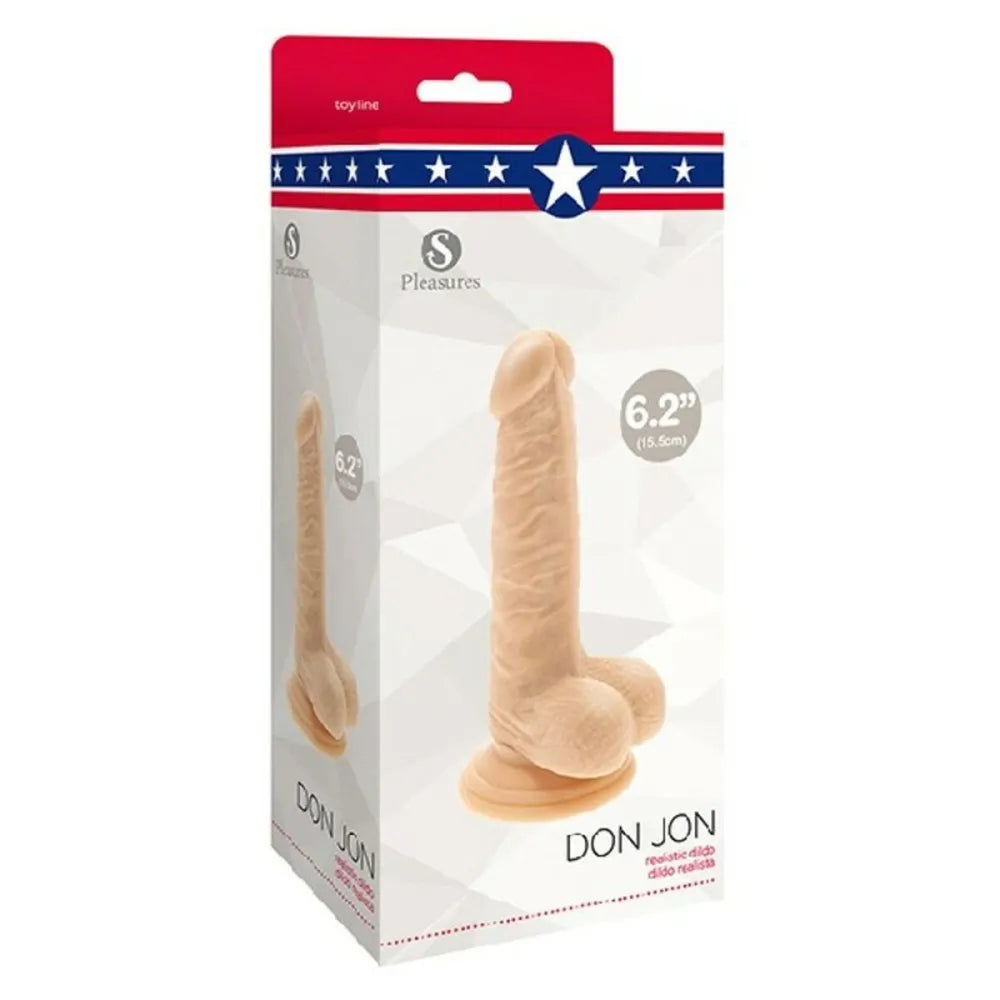 Realistic Dildo By S Pleasures Don Jon Pvc Ø 3,6 Cm (13 Cm)