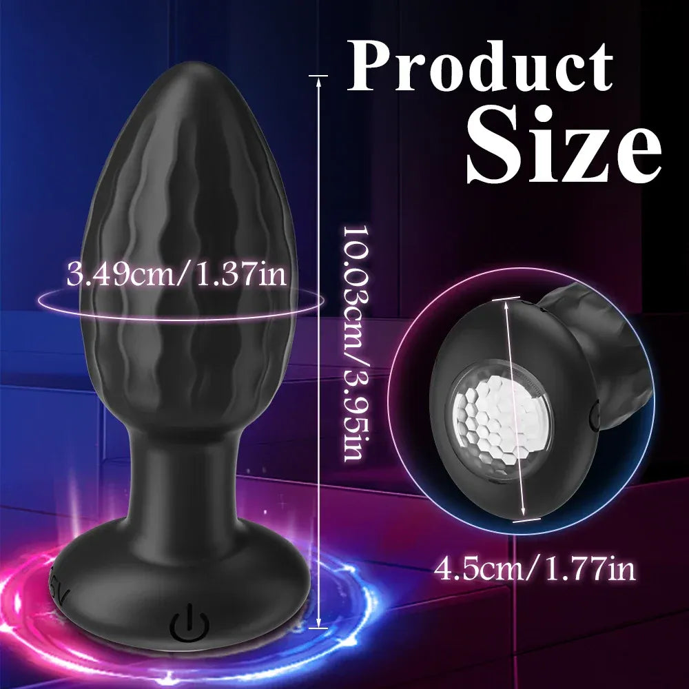 Remote Prostate Massager Led Light Anal Toy