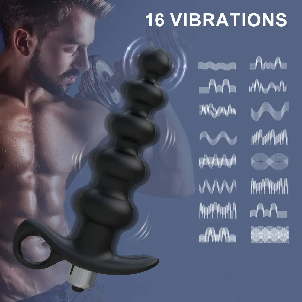 Silicone Anal Vibrator For Couples Prostate Massage &