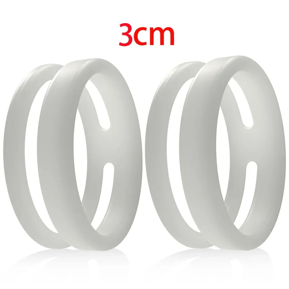 Silicone Dual Cock Ring For Men Delay Ejaculation &