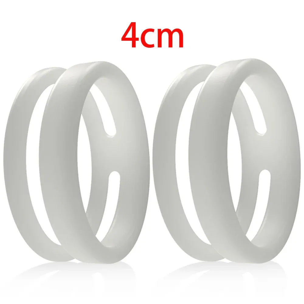 Silicone Dual Cock Ring For Men Delay Ejaculation &