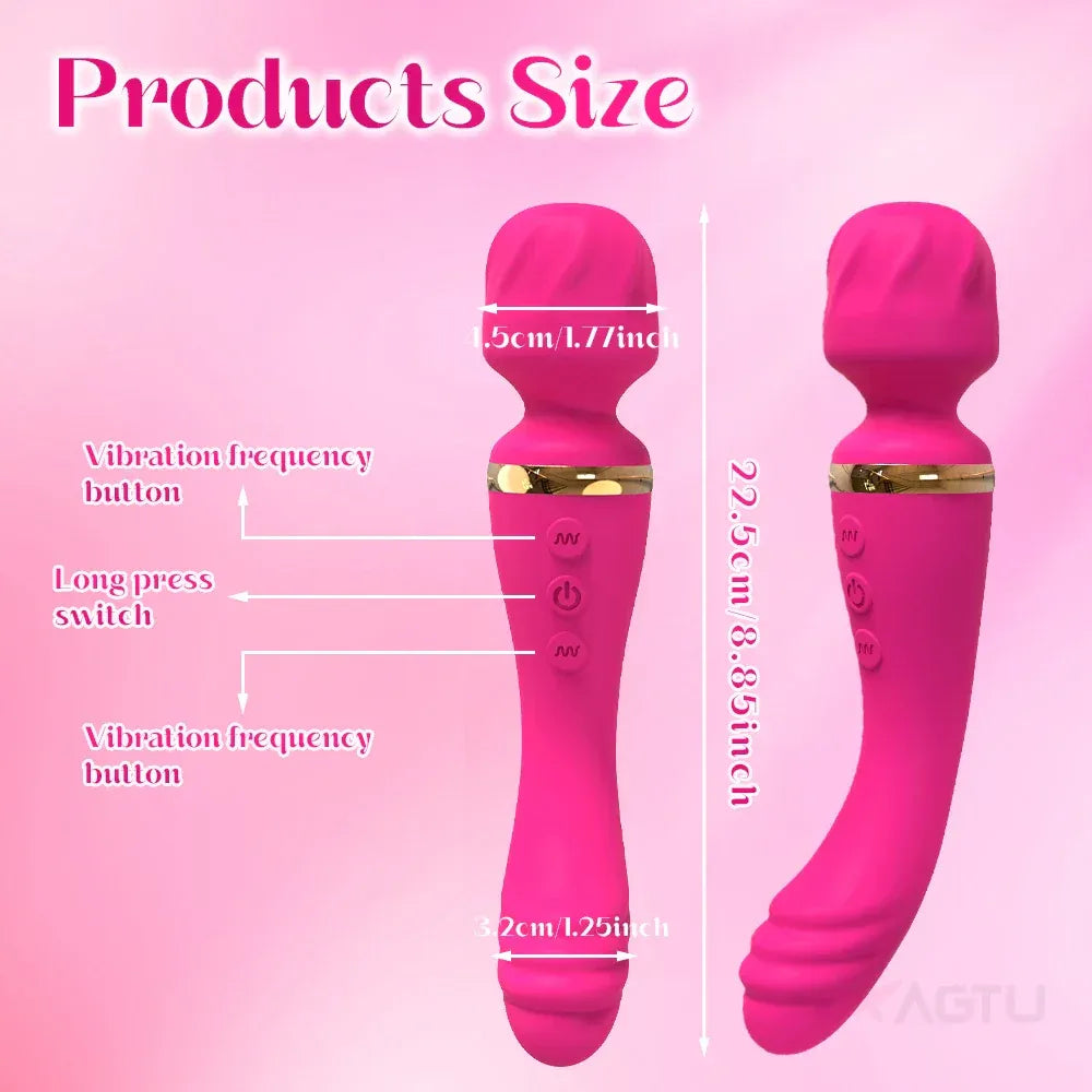 Silicone Dual Motor Dildo Vibrator for Couples